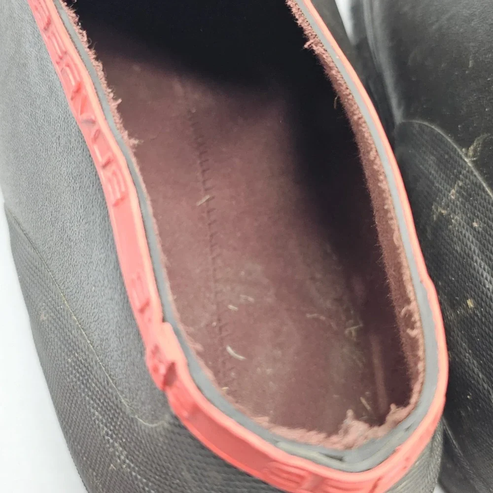 Servus By Honeywell Black/Red Rubber Overshoes Men Size 11 Waterproof Protective